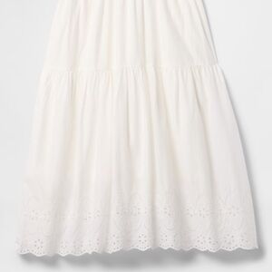 GAP White A-Line Skirt